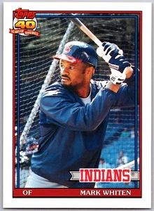 1991 Topps Traded #126T Mark Whiten Cleveland Indians - Picture 1 of 2