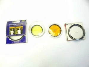 New in Box & Used Hoya Yellow Orange Clear 55mm 52 & 77.0S Camera Lens Filters - Picture 1 of 12