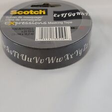 Scotch Expressions Masking Tape .94 in x 20 yd (24 mm x 18,2 m) Alphabet Teacher