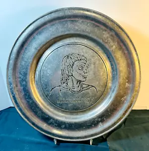 RWP Pewter Wilton Columbia PA 11”plate Vintage LuCayan Country Club Bahamas (G) - Picture 1 of 5