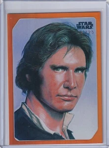 2023 TOPPS STAR WARS CELEBRATIONS EUROPE GALAXY HAN SOLO ORANGE PARALLEL /25 - Picture 1 of 2