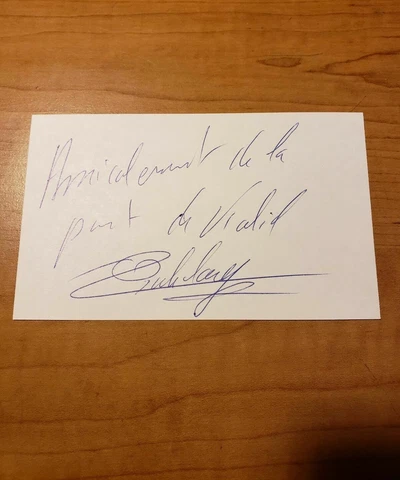 KHALID RAHILOU - BOXER - AUTOGRAPH SIGNED - INDEX CARD - AUTHENTIC - A1323 Cover
