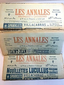 Les Annales politiques & littéraires, journal 1906 de juillet-décembre: complet - Imagen 1 de 6
