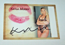 2023 Collectors Expo Model Kayla Moody Autographed Kiss Card 2