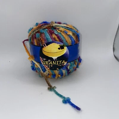 Knitting Fever Slub Butterfly Yarn - GRANITA #904 Tequila Sunrise - 50g / 82yd - Image 1 of 4