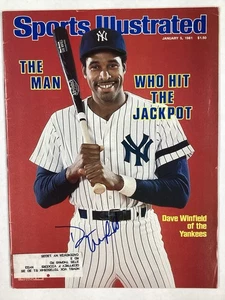 Dave Winfield Signed Sports Illustrated 1/5/81 NY Yankees Baseball Autograph JSA - Picture 1 of 4