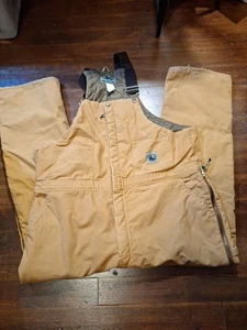 Salopette bavaglino doppio ginocchio isolata tela Berna uomo taglia 2XL marrone abbigliamento da lavoro - Foto 1 di 16