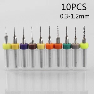 Professional Grade 10pcs Set of Drill Bits for SMT and Composite Board - Picture 1 of 6