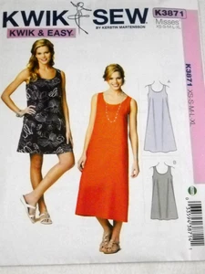 Kwik Sew 3871 Kleider A Linie Pullover Misses Gr. XS-XL Schnittmuster - Bild 1 von 2