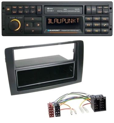 Blaupunkt USB DAB SD MP3 Bluetooth Autoradio für Fiat Idea (350 03-11) schwarz - Bild 1 von 4