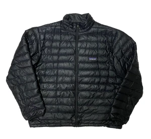 Patagonia Goose Down Puffer Jacket Mens 2XL Black - Picture 1 of 5