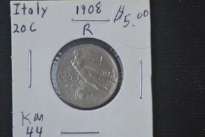 Italy 20 Centesimo 1908 R We Combine Shipping - Picture 1 of 2