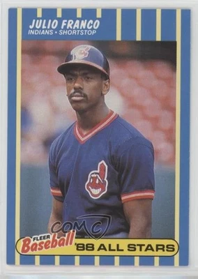1988 Fleer Baseball All Stars Box Set Julio Franco #11 - Image 1 of 2