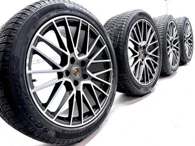 Original Porsche Cayenne E3 9Y0 21 Zoll Winterräder Spyder Felgen Winterreifen - Bild 1 von 4