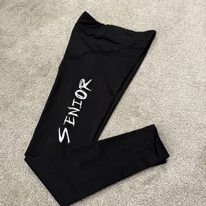 Class Of 2026 Senior Solid Black Leggings High School Graduation XS - Picture 1 of 7
