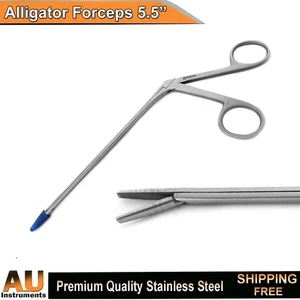 Pinzas para los oídos de cocodrilo de 5,5" instrumentos médicos quirúrgicos dentados - Imagen 1 de 2