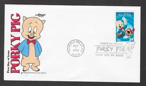 #3534a 34c "That's all Folks!" Porky Pig - Artmaster FDC - Picture 1 of 2