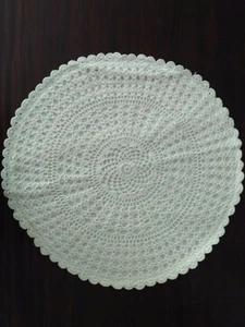 2 Handmade Crochet full lace cushion cover color white size 12 inches - Picture 1 of 3