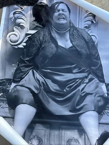 Leinwand Poster Druck schwarz-weiß - lustig 16x24 cm ungerahmt - Bild 1 von 2