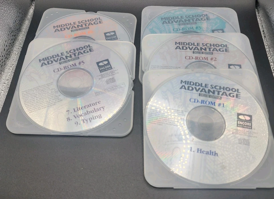 Middle School Advantage 5 Disc Set -Protective Cases - Image 1 of 4