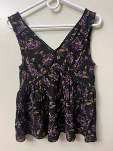 Top Babydoll floral sin mangas American Eagle Outfitters para mujer talla pequeña - Imagen 1 de 10