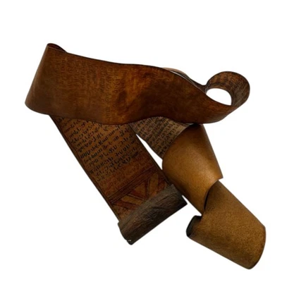 古董埃塞俄比亚 Ge'ez 治疗卷轴 – 手写 Vellum 护身符带换档 — 第 1/4 张图片