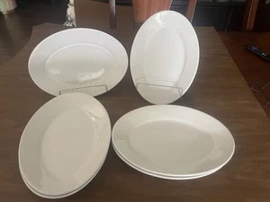 Vintage White Homer Laughlin Oval Serving Platter Heavy Duty Stoneware 11.5” - Picture 1 of 6