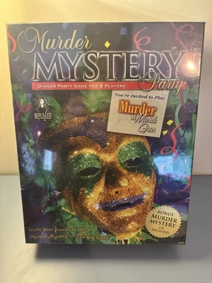 University Games Murder At Mardi Gras Murder Mystery Party Game New Sealed - Image 1 of 4
