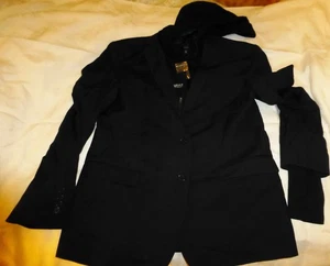 NWT BAUBAX Blazer Hoodie Jacket Mens Large Navy Travel Tech Pockets Thumbholes - Picture 1 of 20