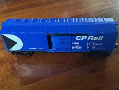CP RAIL - CANADIAN PACIFIC BLUE O GUAGE 6-7419 LIONEL CAR SLIDING DOORS VINTAGE - Image 1 of 4