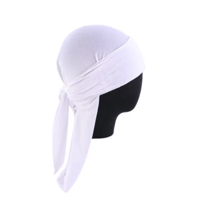 Unisex Men Women Arab Velvet Bandana Hat Turban Durag Long Tail Headwrap Cover - Image 1 of 4