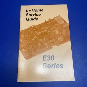 In Home Service Guide E-30 Chassis Series Diagram schematics Booklet - Picture 1 of 3