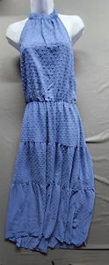 PRETTYGARDEN Women’s Casual Halter Neck Sleeveless Floral Long Maxi Dress Small - Picture 1 of 8