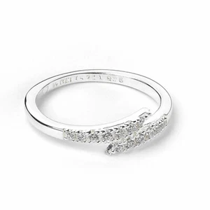 Official Harry Potter Sterling Silver Lightning Bolt Ring with Crystals - Picture 1 of 3
