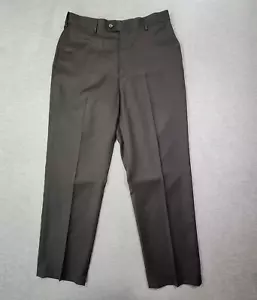 Croft & Barrow Pants Mens 34x32 Black Performance Wool Straight Flat Front NWT - Picture 1 of 13