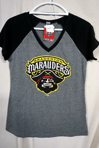 KAVIO LADIES 'BRADENTON MARAUDERS' GRAY PRINT T-SHIRT/SIZE SMALL/NEW - Bild 1 von 1