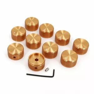 10PZ MANOPOLA VOLUME VOLUME VOLUME SOLIDO ALLUMINIO CASA AMPLIFICATORE AUDIO ROTANTE 30*17mm - Foto 1 di 6