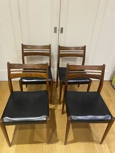 Vintage 4x Danish Dining Chairs - Picture 1 of 3