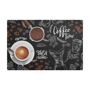 Coffee Mat Coffee Bar Maker Mat Backed Absorbent Nonslip Coffee Station Mat F... - Picture 1 of 6