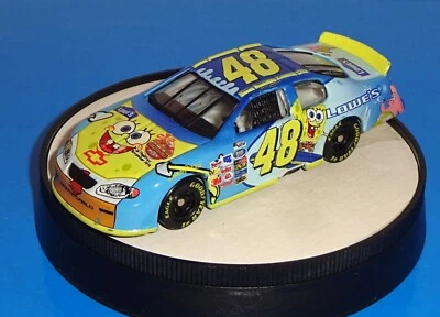 Team Caliber 1 Loose NASCAR Race Car #48 Jimmie Johnson Sponge Bob Square Pants - Image 1 of 3