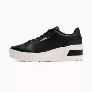 Puma WMNS Karmen Zeppa 390985 06 Nero/Nero-Oro Sneakers Donna US5-13 Nuove - Foto 1 di 7