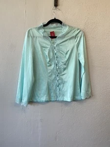 Top Henson Kickernick Glam Años 60 Vintage Azul Nylon Talla XS - Imagen 1 de 8