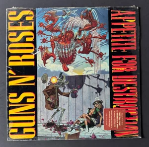 GUNS N’ ROSES Appetite For Destruction SEALED U.S. LP W/DEADPOOL HYPE STICKER - Picture 1 of 19