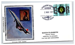 Cubierta de vuelo Concorde Colorano seda llegada a Londres (CF2 - Imagen 1 de 1