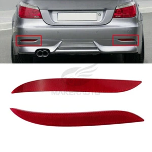 Pair LH&RH Rear Bumper Reflector Light For BMW E60 525i 528i 535i 545i - Picture 1 of 7