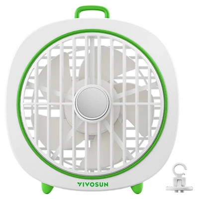 VIVOSUN AeroWave D4 Grow Tent Fan,φ10cm Ventilator Clip On fan für GrowZelt,Weiß - Bild 1 von 4