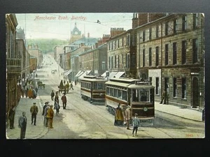 Postal de Hartmann Burnley Manchester Road TOWNELEY & MANCHESTER TRANMS c1906 - Imagen 1 de 2