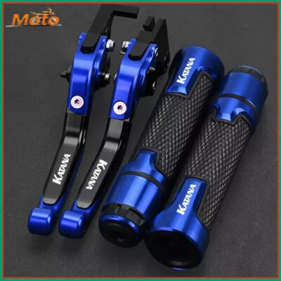 Para Suzuki GSX 600F 750F KATANA Palancas de embrague de freno ajustables Empuñaduras de mango Nuevo Foto 1 de 4