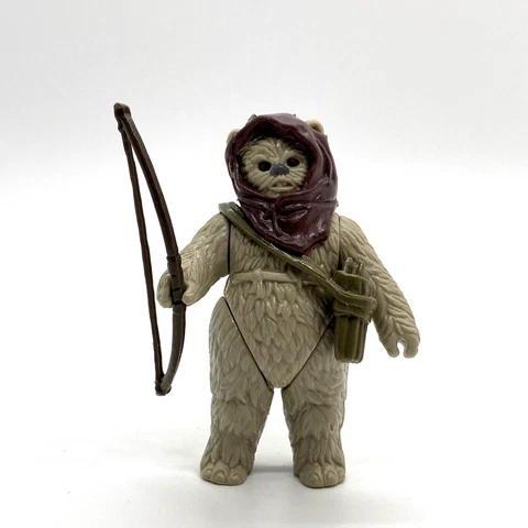 VTG Star Wars Ewok - Warok - Complete, NM Kenner 1985 POTF, Last 17 - No Repro Cover