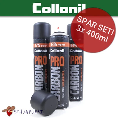 3x Collonil CARBON PRO Imprägnierspray Universal Imprägnierung Schuhe Bekleidung - Bild 1 von 4